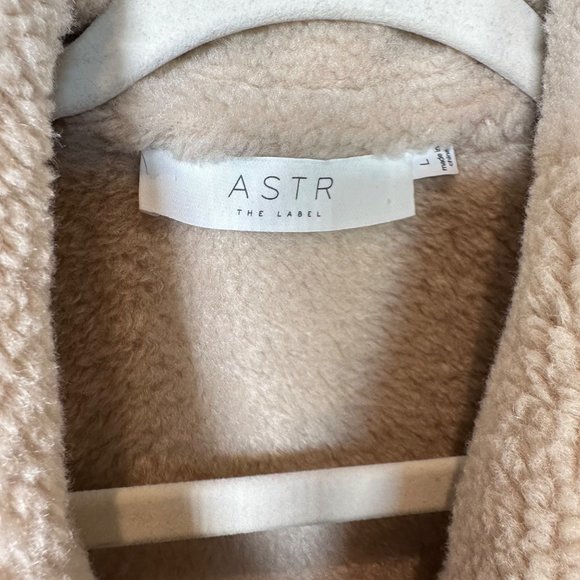 Astr The Label Revolve Francine Faux Leather Shearling Jacket‎ Size Large - Picture 8 of 11